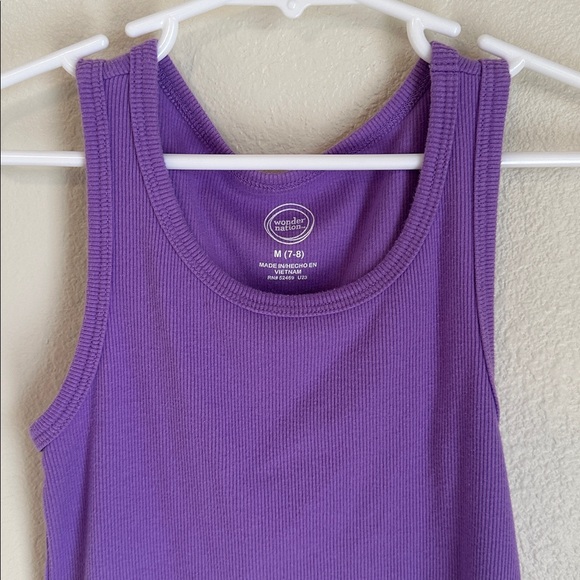 ❄️Wonder Nation Purple Ribbed Tank❄️ - Picture 2 of 7